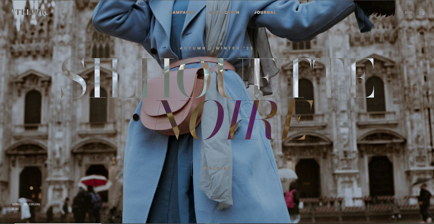 Atelier Noir Fashion Theme