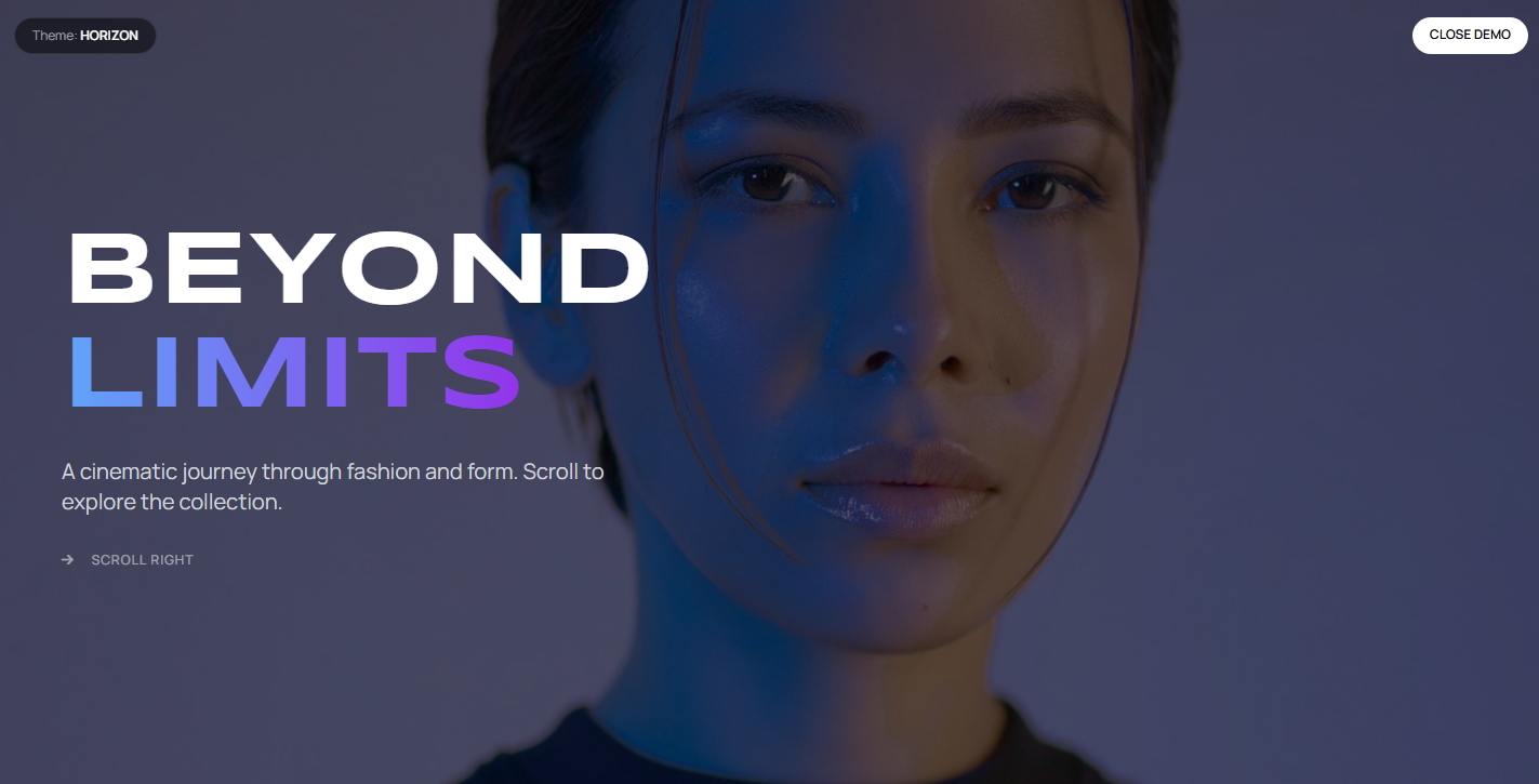 Horizon Horizontal Scroll Theme